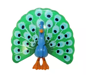 Playmobil Miniature Crystal Peacock wings spread classic wild bird - C11 - Picture 1 of 5