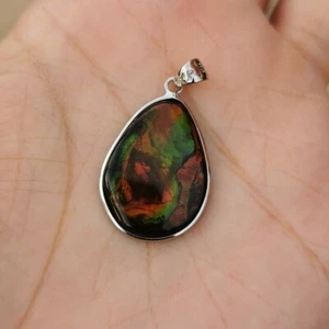 High Quality Genuine Ammonite S925 Silver Pandent - Picture 1 of 5