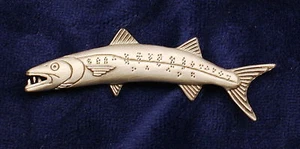 Alfiler de pescado Empire Peltre Barracuda - Imagen 1 de 1