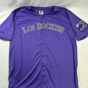 Maillot MLB Colorado Rockies Los Rockies violet équipe taille XL - Photo 1/7