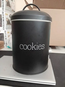 Tarro de galletas de metal negro - Imagen 1 de 7