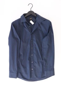 ✅ Olymp camicetta per uomo taglia Hemdgröße 41, L, 52 blu di cotone ✅ - Foto 1 di 8