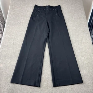 Vintage US Navy Hose Herren 33R blau elegant Wolle 13 Knöpfe Matrose Schlaghose 80er - Bild 1 von 16