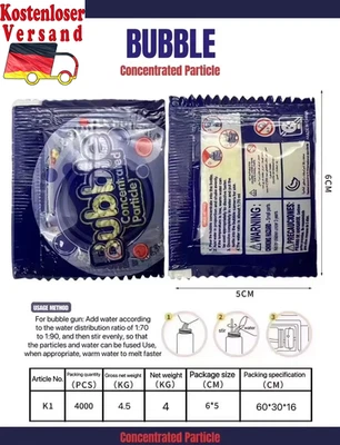 Space Astronauts Fully Automatic Bubble Gun Rocket Bubbles Machine Automatic Blo - Bild 1 von 4