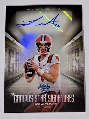 2025 Bowman Chrome U Luke Altmyer Campus Star Signatures Auto - Image 1 of 2