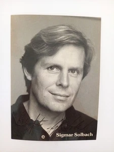 Sigmar Solbach -  - original Autogramm - ca. 15x10cm - Autogrammkarte - Bild 1 von 1