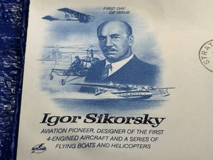 Lot-1988 Igor Sikorsky 36 Cent Airmail Stamps + First Day Covers Cacheted+corp - Picture 1 of 11
