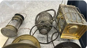 Railroad lanterns 1900 Antique Bundle of 6 - Bild 1 von 5