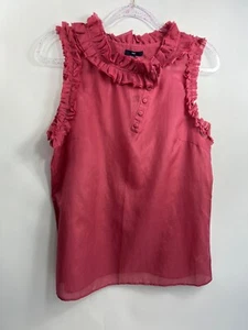 Camicetta Gap donna nuova con etichetta taglia S rosa collo arricciato e polsini orig. 49,50€ - Foto 1 di 10