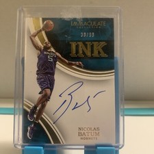 AUTOGRAPHED Nicolas Batum 2015-16 Panini Immaculate Collection 30/99