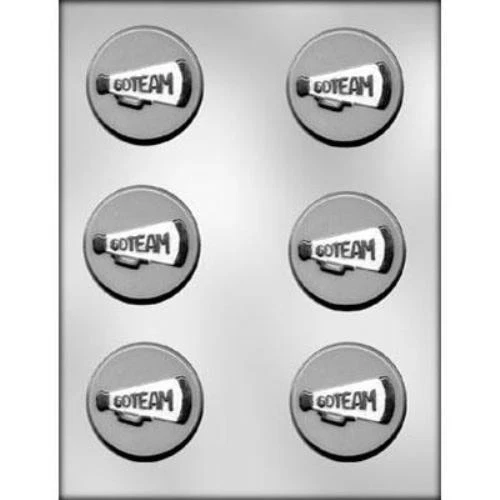 CHEERLEADER GO TEAM КРУГЛЫЙ ШОКОЛАД КОНФЕТЫ ФОРМА СДЕЛАЙ САМ ЧЕРЛИДИНГ ОДОЛЖЕНИЯ - Изображение 1 из 1