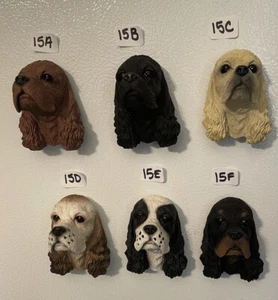 Brown Black Cocker Spaniel Dog Resin Magnet Conversation Concepts Inc. DM15 - Picture 1 of 8