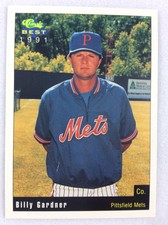 1991 Pittsfield Mets-Classic BEST Baseball Card-Billy Gardner