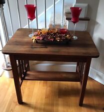 Beautiful Antique Arts & Crafts 36" Handmade Oak Table GREAT COND & Nice Patina!