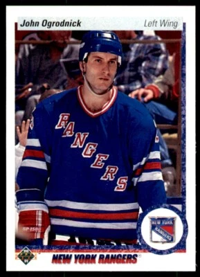 1990-91 Upper Deck. John Ogrodnick . New York Rangers #258 - Image 1 of 2
