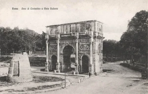 Postal Arco de Constantino y Meta Sudante Roma Roma Italia DB - Imagen 1 de 2