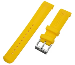 Nautica Men's N14663G | A14663G NST 15 Date 22mm Yellow Original Watchband-Strap - Picture 1 of 3