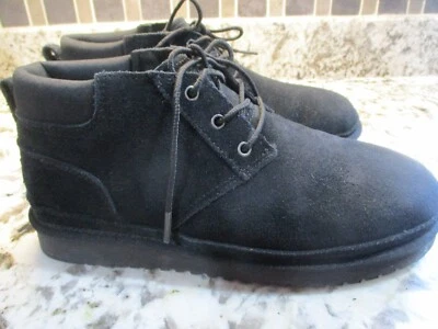 Koolaburra by UGG Advay 1121497 Chukka 靴子女式 10 黑色麂皮绒系带 S0511 — 第 1/4 张图片