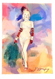 MARILYN MONROE #128 Art Card Limited 46/50 Edward Vela Signed - Picture 1 of 2