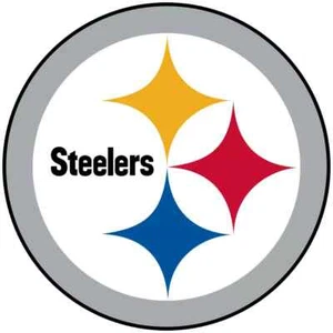 PACK DE 2 PEGATINAS DE FÚTBOL AMERICANO DE LOS PITTSBURGH STEELERS NFL 4 PULGADAS - Imagen 1 de 1