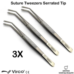 3 pinzette sutura mais pinzette sutura papille tessuto delicato