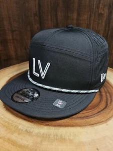 Las Vegas Raiders New Era 9Fifty Golfer Rope SnapBack Adjustable Hat Cap NFL - Picture 1 of 12