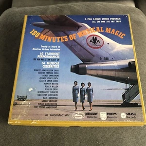 AMERICAN AIRLINES 180 MINUTES OF MUSICAL MAGIC AMPEX 3 3/4 IPS REEL TO REEL - Picture 1 of 10