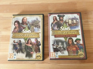 Vintage PC Game Set - De Sims Middeleeuwen with Add on Piraten en Adel - Dutch - Bild 1 von 7