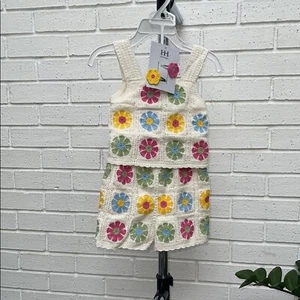 Floral Crochet Two-Piece Set - Picture 1 of 2