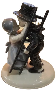 Metzler & Ortloff SCHORNSTEINFEGER Porzellan Figur 7213 küssendes Mädchen & Junge - Bild 1 von 8