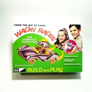 Wacky Races Compact Pussycat 1:25 Scale Figure Snap MPC Model Kit Build and Play - Picture 1 of 6