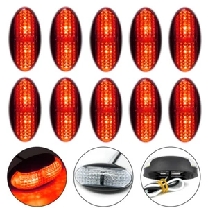 10x Red 4LED Side Clearance Marker Light Car Truck Tail Trailer LED Lamp 12V-24V - Picture 1 of 8