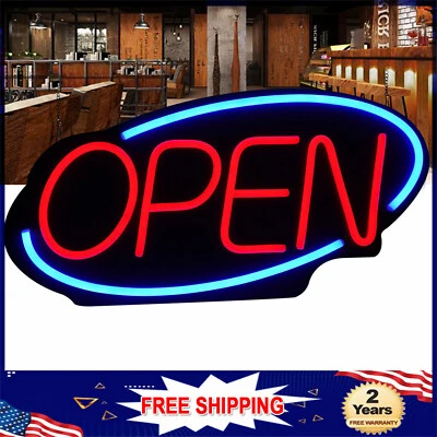 Large LED Open Sign Neon Light Bright for Restaurant Bar Pub Shop Store Business - Image 1 of 4