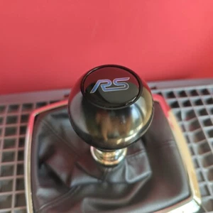 BLACK SHORT BALL RS SHIFT GEAR KNOB for FOCUS MK2 MK3 MK4 FIESTA MK7 MK8 ST 2.5T - Picture 1 of 6