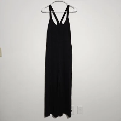 Mono Madewell Talla 2 Cuello Redondo Pierna Ancha Crepé Poliéster Cintura Negro Foto 1 de 4