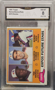 1981 Topps - Future Stars #479 Bobby Ramos, Bob Pate, Tim Raines (RC)