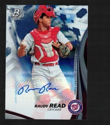 RAUDY READ Certified 2017 Bowman Platinum Autograph--Washington Nationals - Image 1 of 2