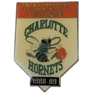 Vintage NBA Charlotte Hornets Logo Inaugural Season 1988-89 LE Souvenir Pin - Picture 1 of 2