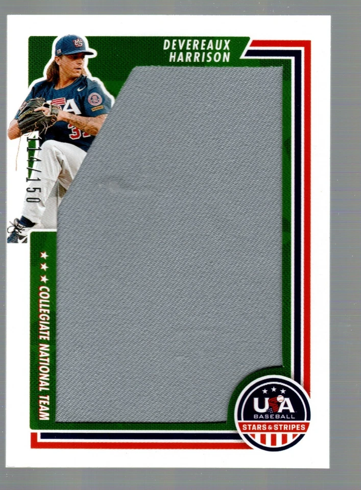 2022 USA Stars & Stripes Jumbo Materials #JUM-DH Devereaux Harrison 114/150 - Image 1 of 1