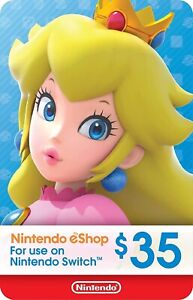 NEW Nintendo E-Shop Gift Card $35 Physical Card In Hand Ready To Ship