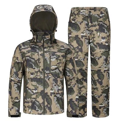 UIIHUNT Hunting Clothes for Men with Fleece Lining: Camo Hunting Suit, Safety... - Image 1 of 4