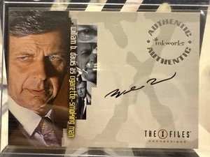 2005 INKWORKS THE X-FILES WILLIAM B DAVIS Cigarette Smoking Man Autograph Auto - Picture 1 of 2