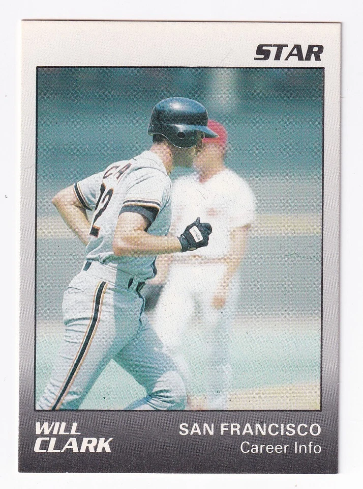 Will Clark Vintage 1989 Star Co. MLB Card # 11 of 11 - Image 1 of 1