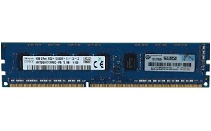 HP - 669322-B21 - HP 4GB (1x4GB) Dual Rank x8 PC3-12800E (DDR3-1600)? Unbuffered - Bild 1 von 3