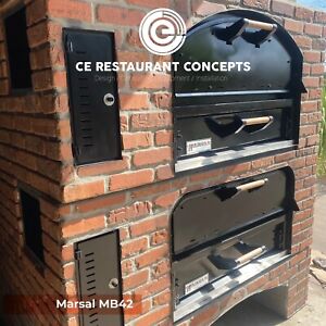 Marsal MB42 double stack brick pizza oven