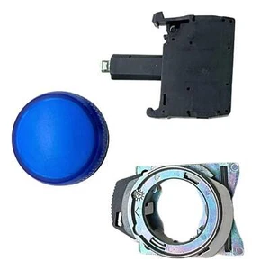 Sprecher + Schuh Pilot Light Metal 22.5mm 24V AC/DC Blue D7M-P6MN3W - Picture 1 of 11