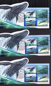 2006 Australia Whale Mini Sheets Domestic & International Post FDI x 3 - Picture 1 of 1