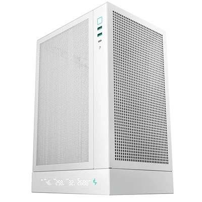 DeepCool R-CH170-WHNPI0D-G-1 Tower PC White Mini-ATX Acrylonitrile butadiene ...