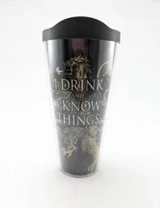 Taza de viaje aislada Tervis Juego de Tronos I Drink And Know Things 24 oz - Imagen 1 de 4