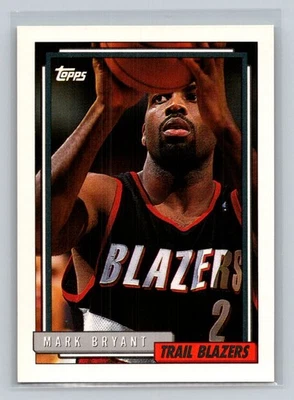 1992-93 Topps #235 Mark Bryant Portland Trail Blazers Basketball Card - Image 1 of 2